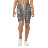 Python Snake Skin Biker Shorts