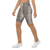 Python Snake Skin Biker Shorts