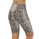 Python Snake Skin Biker Shorts