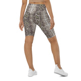 Python Snake Skin Biker Shorts