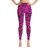 Pink cheetah+tiger yoga leggings