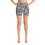 Zebra Yoga shorts