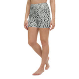 Cheetah Yoga Shorts - Grey