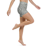 Cheetah Yoga Shorts - Grey