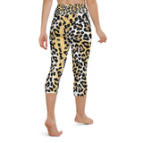 Cheetah-leapord Yoga Capri Leggings