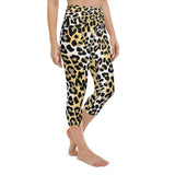 Cheetah-leapord Yoga Capri Leggings