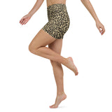 Leapord Yoga Shorts