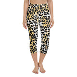 Cheetah-leapord Yoga Capri Leggings