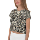 Leapord All-Over Print Crop Tee