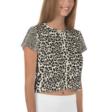Leapord All-Over Print Crop Tee